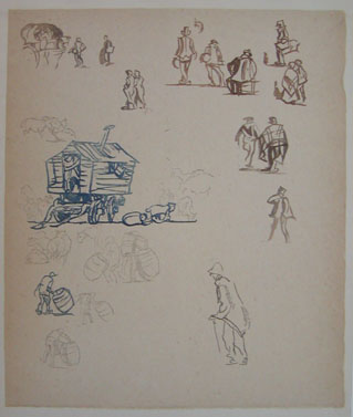 ブラングィン,フランク ヴラングィン“スケッチ”「木版集」№8