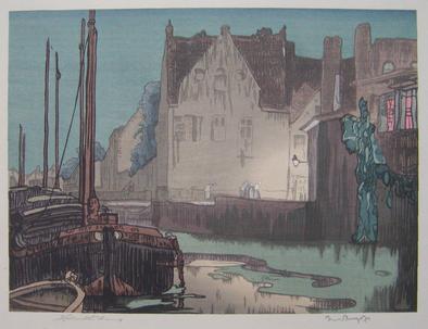 ブラングィン,フランク ブルージュ運河の船